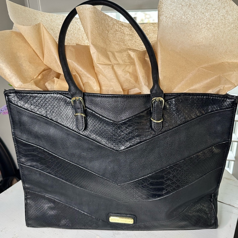 Steve Madden Black Carryall Tote